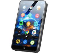 Lecteur MP3 avec Bluetooth et WiFi, lecteur de musique à écran tactile 4 pouces Android 9.0 MTK 8 cœurs, lecteur MP4 avec Spotify, Audible, Deezer, Am GRIS