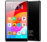 Lecteur MP3 avec Bluetooth et WiFi, Lecteur de Musique Oilsky 80Go avec Spotify, Lecteur MP4 Android 1080P 4,7 Pouces avec des Apps telles Que Amazon Music, Pandora, Audible (Noir)