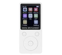 Lecteur MP3 avec Bluetooth, Lecteur de Musique Portable à écran de 1,8 Pouces avec Carte Mémoire de 16 Go, Lecteur MP3 Mp4 à Réduction de Bruit étendu jusqu'à 128 Go (White)