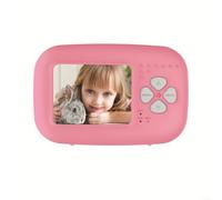 Lecteur MP3 avec écran HD 2.0" pour appareil photo Instax avec capture photo One Touch, fonction d'impression et support pour cartes de stockage de 128 Go, lecture vidéo et musique (rose)