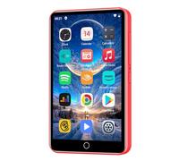 Lecteur Mp3 avec Spotify, Lecteur Mp3 ZAQE 80GB avec Bluetooth et WLAN，Mp4 avec Musique Amazon, Audible,Deezer, écran Tactile 4 Pouces, Lecteur Mp4 pour Enfants (Rot)