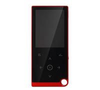 Lecteur MP3 Bluetooth 16 Go 2,4 pouces Haut-parleur intégré Musique HD Enregistrement Ebook Radio FM, Rouge