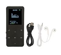 Lecteur MP3, Bluetooth 4.2 Écran 1,8 Pouces Lecteur MP4, 8 Go de Mémoire 128 Go Lecteur de Musique Portable Extensible Prise en Charge de L'enregistrement de Jeux Livre (Noir)