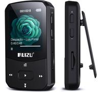 Lecteur Mp3 Bluetooth 5.0 Lecteur De Musique De Sport Avec Clip Avec Écran Couleur Tft De 1,5 Pouces, 16 Go Supporte Jusqu'À 128 Go De Carte Sd¿Radio Fm, Podomètre, Enregistrement Vocal (Noir)