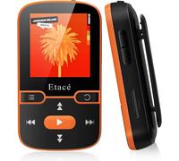 Lecteur Mp3 Bluetooth 5.3, Lecteur De Musique De Sport Avec Mémoire Interne De 16 Go, Radio Fm, E-Book, Podomètre, Enregistrement Vocal Et Prise En Charge D'Une Carte Tf/Micro Sd Jusqu'À 128 Go