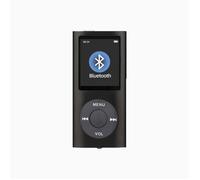 Lecteur MP3 Bluetooth carte 16G, hôte noir, écouteurs et câble données, spécialement pour étudiants et lectures romans. .