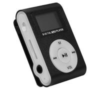 Lecteur Mp3 Clip USB Mini Écran LCD et Prise 3,5 MM | Boîtier Aluminium Noir, Batterie Li-ion Intégrée, Égaliseur Audio, pour Course, Salle et Marche