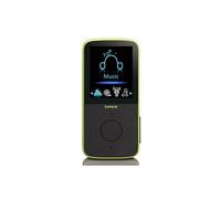 Lecteur MP3 de sport avec podomètre, oreillettes de sport et brassard de sport PODO-153LM Noir-Verde