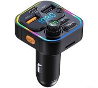 Lecteur MP3 de voiture avec PD20W pour qc3.0 pour chargement rapide, sans fil 5.3 et double lecture, pour voitures, camionnettes et véhicules tout-terrain