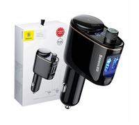 Lecteur MP3 de voiture - BASEUS - S-06 - Bluetooth 4.2 - 12-24V - Noir