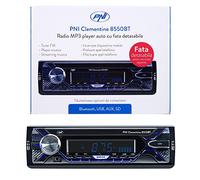 Lecteur MP3 de Voiture PNI Clementine 8550BT, Avant Amovible, 4x45w, 12V, 1 DIN, avec SD, USB, AUX, RCA