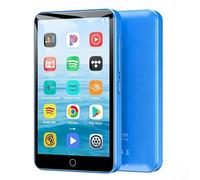 Lecteur MP3 Diofox 80 Go avec Bluetooth et Wi-FI, Lecteur MP3 Android Spotify, Amazon Music, Audible, Lecteur MP4 à écran Tactile 4 Pouces, Musique en Streaming, Play Store, Radio FM, Deezer - Bleu