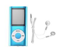 Lecteur MP3 Écran de 1,8 Pouces Expandable 64 Go 40 Heures d'Autonomie Bleu