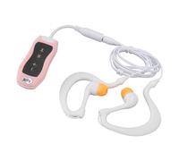 Lecteur MP3 étanche pour la Natation, Lecteur de Musique étanche IPX8 avec écouteurs étanches, Rechargeable, pour la Natation, la Plongée et la Course à Pied (Rouge Clair)
