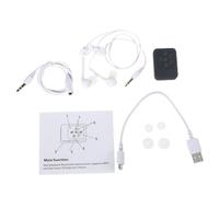 Lecteur MP3 étanche, Rechargeable, 8 go, Bluetooth, câble de chargement pour écouteurs de 3.5mm, rallonge de 3.5mm