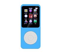 Lecteur MP3 HiFi Portable avec Bluetooth 5.4, Musique, Haut-Parleur Stéréo, Mini Lecture Vidéo MP4 avec Écran TFT, Radio FM, Baladeur Statique-Bleu