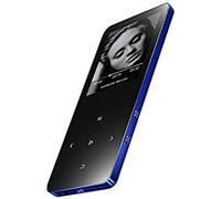 Lecteur MP3, Lecteur De Musique 4G/8G/16G 1,8" avec Bluetooth, Son HiFi sans Perte, Radio FM, Enregistreur Vocal, Haut-Parleur Intégré, Bouton De Lecture Vidéo Tactile MP3, Prise en Charge Jusqu'à