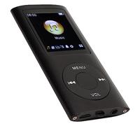 Lecteur MP3, Lecteur de Musique Numérique Portable sans Perte de Musique MP3 MP4 avec écouteurs, Lecture de Musique jusqu'à 8 Heures, Batterie Intégrée de 200 MAh, Lecteur de (Noir)