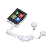 Lecteur MP3, Lecteur MP4 avec Bluetooth 5.0, écran Tactile Complet de 1,8, Lecteur de Musique Portable avec Haut-Parleur, qualité Sonore HiFi, Livre électronique, Radio (Blanc)