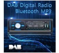 Lecteur mp3 m4 tf disque usb fm am rds d-ab dab1 din autoradio + récepteur radio - noir G