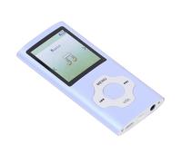 Lecteur MP3 MP4 32 Go Écran 1,8 Pouces Lecteur de Musique HiFi Portable, Enregistreur Vocal Support de Livre électronique jusqu'à 128 Go, Design Simple et à la Mode (Bleu Violet)