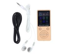 Lecteur MP3 MP4 64 Go avec Bluetooth 5.0 Écran 1,8 Pouces Lecteur de Musique HiFi Portable avec Haut-Parleur Vidéo FM E Book Prise en Charge des écouteurs jusqu'à 128 Go (Or)