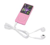 Lecteur MP3 MP4 8 Go, écran 1,8 Pouces Lecteur MP3 Classique, 8 Go de Mémoire 64 Go Extensible 30 Heures de Lecture Lecteur de Musique de Sport Multifonction (Rose)