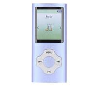 Lecteur MP3 MP4 Baladeur de Musique, Écran Couleur 1,8 Pouces, Son HiFi sans Perte, Haut-Parleur Intégré, Enregistreur Vocal, Vidéo, Supporte 128 Go