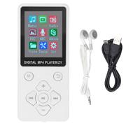 Lecteur MP3 MP4 Bluetooth 5.0 32Go, Baladeur Musique Écran Couleur 1.8", Son HiFi sans Perte, Haut-Parleur Intégré, Enregistreur E-Book, Extensible 128Go