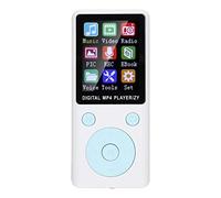 Lecteur MP3 / MP4 Bluetooth avec écouteurs, Lecteur de Musique Portable 1.8 '' avec Carte mémoire 32G, Musique, Radio, Enregistrement, vidéo, e-Book, etc. (Blanc)