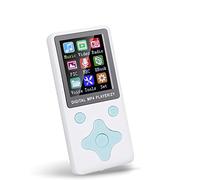 Lecteur MP3 / MP4 Bluetooth avec écouteurs, Lecteur de Musique Portable 1.8 '' avec Carte mémoire 32G, Musique, Radio, Enregistrement, vidéo, e-Book, etc.(Blanc)