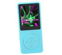 Lecteur MP3 MP4, Lecteur Audio de Musique HiFi Slim sans Perte avec Radio FM, Ebook, Lecture de Musique jusqu'à 30 Heures, Prise en jusqu'à 64 Go de Carte TF pour Le (Bleu)