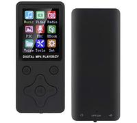 Lecteur MP3 MP4, Lecteur de Musique Bluetooth 4.2 avec écran 1,8 Pouces, Lecteur MP3 Portable Prenant en Charge la Carte Mémoire 32G, Temps de Lecture 4 à 6H, Prise en Charge de la Radio,(Le Noir)