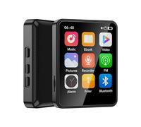 Lecteur MP3 MP4, Lecteur de Musique MP3 avec écran Tactile Complet de 2,4 Pouces et Mémoire, Lecteur MP3 Classique Haut-parleurs HD Intégrés, Prise en des (sans Carte