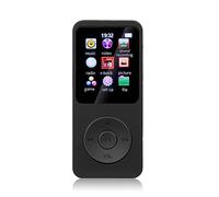 Lecteur MP3 MP4 portable à affichage numérique pour randonnée, sport, vidéo, musique, haut-parleur, microphone intégré, lecteur e-book, noir, 64 Go