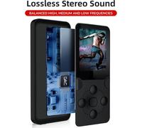 Lecteur Mp3 Mp4 Pour Enfants, Lecteur Mp3 À Réduction De Bruit, Lecteur Audio Hifi Portable Avec Écran Hd De 1,77 Pouces, Radio Fm, Écouteurs, Haut-Parleur Intégré, Visionneuse