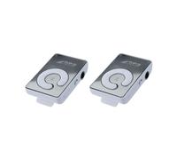 Lecteur MP3 numérique USB à clip miroir (2X), compatible avec carte TF 8 Go, blanc