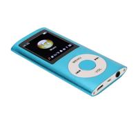 Lecteur MP3 Portable 64 Go, Audio Haute résolution, 8 Heures | Aluminium Bleu, Formats Compatibles WMA FLAC APE, écran LED, Baladeur Audio Compact Nomade pour écoute Mobile