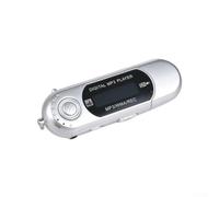 Lecteur MP3 portable avec écran de 3,2" et capacité de mémoire de 8 Go pour une lecture de musique sans perte prenant en charge le format WMA et l'émission de paroles - Couleur noire (argent)