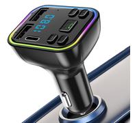 Lecteur MP3 sans Fil, émetteur FM pour la Voiture,Adaptateur Radio Multifonctionnel avec 3 Ports - Récepteur Audio de véhicule, Chargeur de téléphone Automatique pour Jouer de la Musique, Charger des