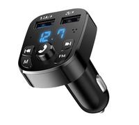 Lecteur Mp3 sans Fil pour Voiture avec Connexion sans Fil et FM, USB, Noir | Appels Mains Occupées, Diffusion Musicale, ABS, 87,5-108 Mhz, 3,1a, U Disque ≤ 32g, 12v-24v