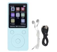 Lecteur MP3 Screen de Couleur 1,8 Pouce HiFi Sound Portable Music Player Picture Picture Book Book Recording 128 Go Carte mémoire (Bleu (Silicone))