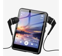 Lecteur MP3 SWOFY 128 Go, Bluetooth 5.3, écran Tactile de 2,4 Pouces, Son HiFi, Haut-Parleur intégré, Fonction Enregistrement, Radio FM, Extensible Jusqu’à 512 Go, adapté aux Enfants (Noir)