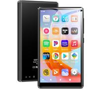 Lecteur MP3 SWOFY avec Bluetooth, WLAN, 96GB, Hi-FI, Touchscreen de 5 Pouces, Android 13.0 Compatible avec Spotify, Amazon Music, Radio FM, e-Book, navigateur, pour Enfants (Noir)