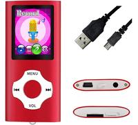Lecteur MP4 avec micro SD de 32 go rouge