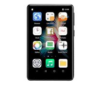 Lecteur MP4/MP5 Bluetooth 5.0, 2 Go + 16 Go de RAM, écran tactile 4 pouces, système Android 8.1.