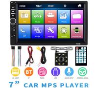 Lecteur Mp5 Stéréo pour Voiture, Écran 1024x600, Modèle 7018b | Commande au Volant, Entrée Audio Avant, Formats D’image Pris en Charge, Microphone Inclus pour Conduite