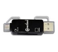 Lecteur Multicartes OTG micro USB & USB GC-809 Noir Noir G