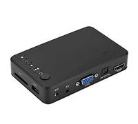 Lecteur multimédia 1080P, Lecteur multimédia 1080P HD TV Audio et vidéo 110V-240V avec télécommande Infrarouge pour RM/RMVB/MKV/AVI, clés USB et Cartes SD(VDE, EU Plug)