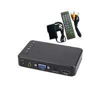 Lecteur Multimédia 4K, Lecture en Boucle Automatique, Compatible , VGA, Sortie AV, Clé USB, Disque Dur, Boîtier de Lecture Vidéo Publicitaire -